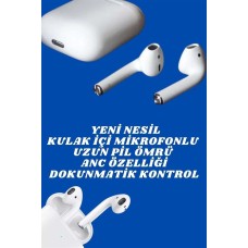 2.Nesil Yeni Model TWS Bluetooth Kulaklık Dokunmatik Kontrol Yüksek Ses Kaliteli