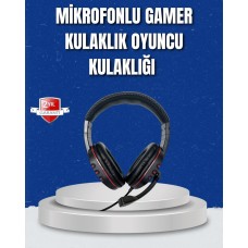 Bilgisayar Oyuncu Kulaklığı – Yumuşak Pedli Dayanıklı İpli Kablo