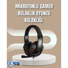 Mikrofonlu Oyun Kulaklığı – Mavi Işıklı Uzun Süre Konforlu Kullanım