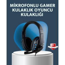 Stereo Mikrofonlu Kablolu Oyun Kulaklığı – Konforlu ve Net Ses İletimi