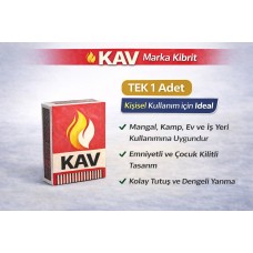 Kav Marka Kibrit Emniyetli Çocuk Kilitli 1 Adet