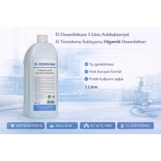 El Dezenfektanı 1 Litre Antibakteriyel El Temizleme Solüsyonu Hijyenik Dezenfektan 1 Adet