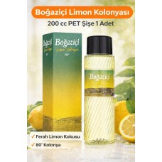Boğaziçi Limon Kolonyası 200 Cc 80° Ferahlatıcı Limon Kokulu Kolonya Pet Şişe 1 Adet
