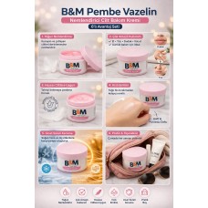 B&m Pembe Vazelin Nemlendirici Cilt Bakım Kremi Çok Amaçlı Vazelin 6 Adet