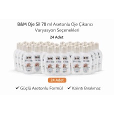 B&m Oje Sil 70 Ml Asetonlu Oje Çıkarıcı Güçlü Formül 24 Adet