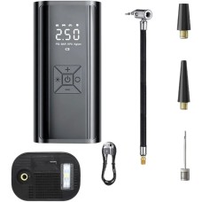 Hava Pompası & Powerbank | 150 Psı Ultra Basınç, Led Işıklı, Lcd Ekranlı, 4000mah Taşınabilir Şarjlı Kompresör