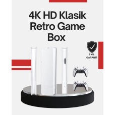 2 Kollu Kablosuz 4K TV Uyumlu Klasik Oyun Konsolu