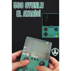 3.5 İnç Ekran 1000 Oyunlu Oyun Konsolu El Atarisi Miüzik Dinleme ve Kitap Okuma