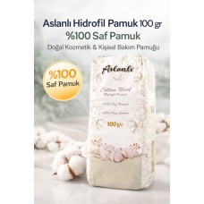 Aslanlı Hidrofil Pamuk 100 Gr %100 Saf Pamuk Doğal Kozmetik Ve Kişisel Bakım Temizlik Pamuğu 1 Adet