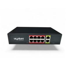 Uranıum Poe-g8002-96w 8 Port Gıgabıt + 2 Port Gıgabıt Rj45 Uplınk Poe Swıtch (realtek Chıpset)