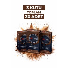 Oxlove Chocolate Aromalı Prezervatif 10'lu 3 Kutu