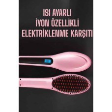 Fön Tarağı Saç Düzleştirici Sıkı Dişli Isı Ayarlı Elektriklenme Karşıtı