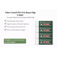 No24 Pvc Free Beyaz Silgi 5 Adet İz Bırakmayan Yumuşak Dokulu Okul Ofis Silgisi