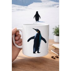 Nihilist Penguen Tasarımlı Porselen Kupa Model 159 – Sürüden Ayrılanlara Özel Minimalist Kahve Kupası – Özgün Tasarım Hediyelik Kupa