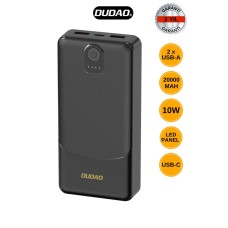Powerbank Dudao K10pro 2.4a 20000mah 2 X Usb-a - Siyah