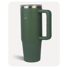 Penguin Termos Pipetli Termos Bardak 900 Ml Paslanmaz Çelik Yeşil
