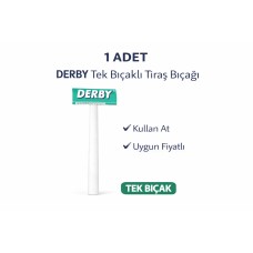 Derby Tek Bıçaklı Tıraş Bıçağı  Paket Seçenekleri 1 Adet