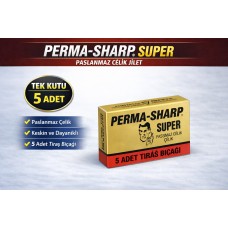 Perma-sharp Super Paslanmaz Çelik Tıraş Bıçağı 5’li 1 Kutu