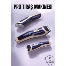 Profesyonel Şarjlı Saç ve Sakal Traş Makinesi Kolay Kullanım