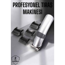 4 Taraklı Taşınabilir Profesyonel Saç ve Sakal Kesme Tıraş Makinesi