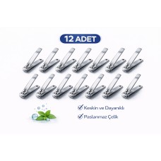 İma Büyük Boy Tırnak Makası Profesyonel Nail Clipper 12 Adet