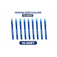 Pensan Büro Tükenmez Kalem 1.0 Mm Mavi 10 Adet
