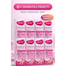 Biowet Pudralı Sir Ağda Bant Seti 41’li Hassas Ciltler İçin Rosehip Vitamin E Epilasyon Seti 6 Paket