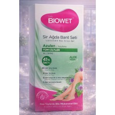Biowet Sir Ağda Bant Seti Azulen Aloe Vera Tüm Ciltler İçin 41 Parça Kolay Kullanım 1 Paket