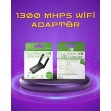 Yüksek Hızlı 1200 Mbps Çift Bant USB WiFi Adaptör – Güçlü Sinyal Geniş Uyumluluk