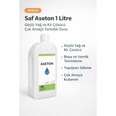 Saf Aseton 1 Litre Güçlü Yağ Ve Kir Çözücü Çok Amaçlı Temizlik Sıvısı 1 Adet