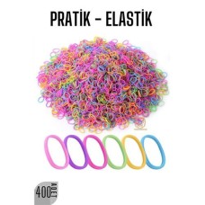 Renkli Saç Lastik Toka Seti - Pratik Kullanım