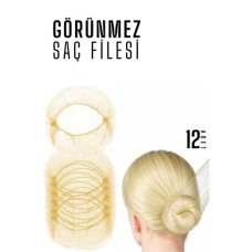 Görünmez Sarı Saç Filesi Seti 12 Adet