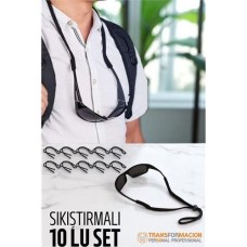 Şık ve Dayanıklı Gözlük İpi 10'lu Set - Akrilik Kayış