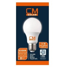 Cmsolar 13W E27 Beyaz Işık Ampul | Enerji Tasarruflu