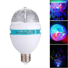 Disko Topu Led Ampul - 360° Dönen RGB Şov Işığı