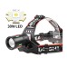 Or-T201 30W USB Şarjlı Kafa Feneri 2000 Lümen 2x18650 Pil