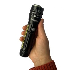 Egonex P27 1000 Lümen Şarjlı Metal El Feneri - Çakarlı ve Dayanıklı LED Işık Kaynağı