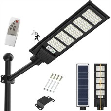 Egonex 180W Güneş Enerjili Akıllı Sokak Lambası 6500K Beyaz Gün Işığı