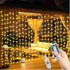 Egonex 300 LED’li 10 Sarkıt Perde Led Işık 8 Fonksiyon Uzaktan Kumandalı 3x3 Metre