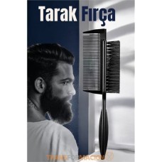 Pro Sakal Bakım Seti - Doğal Kıl Fırça & Tarak
