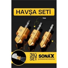 3 Lü Havşa Seti ile Kademeli Boru Açma ve Genişletme Aparatı