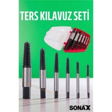 Saf Çelik 6’lı Ters Kılavuz Seti | Kırık Vida Sökücü & Civata Sökme Aparatı