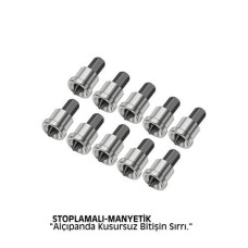 25Mm Manyetik Vidalama Başlığı Seti - 10 Adet Alçıpan Uç