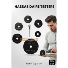 Mini Daire Testere ve Mandren Seti - HSS Kesici Bıçak Seti