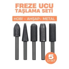 Profesyonel Metal İşleme İçin 5'li Freze Ucu Seti