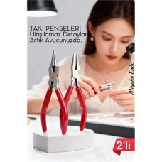 Mini Takı Yapım Seti - Profesyonel 2'Li Pense Takımı
