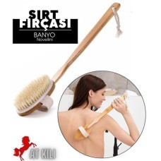Doğal Bambu Sırt ve Selülit Fırçası - Vücut Peeling & Masaj