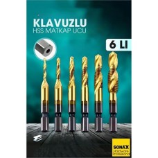 Titanyum Kaplamalı 6lı HSS Matkap Ucu Seti (M3-M10)