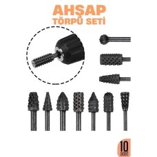 Ahşap İşleme Ustaları için 10'lu Törpü Seti