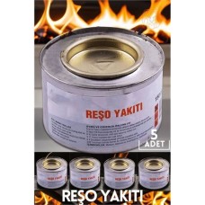 Premium 5'li Reşo Mum Jel Yakıtı - Uzun Süreli Güvenli Isı
